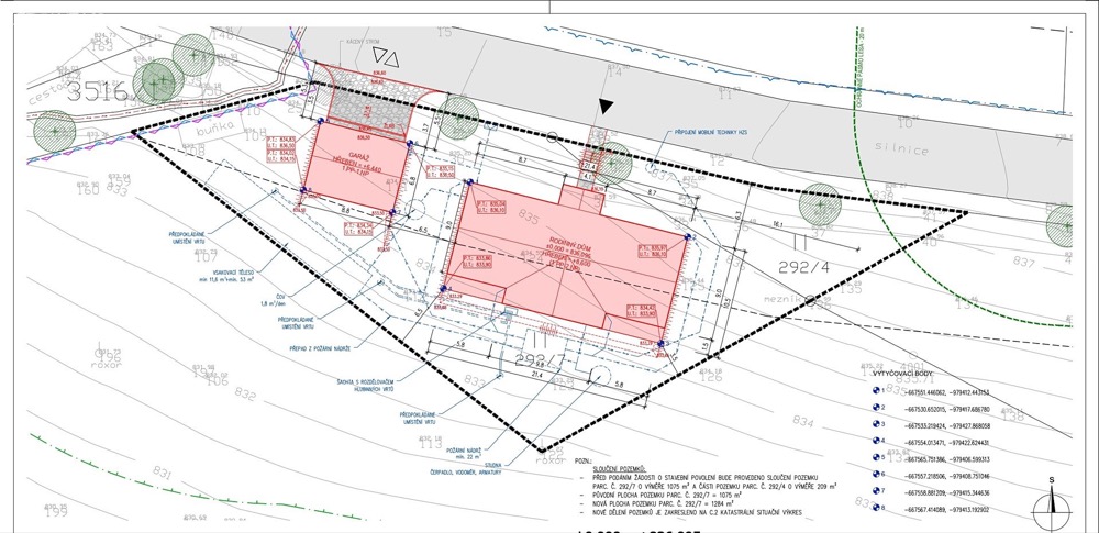 Stavební pozemek 1284 m² v Příchovicích u Kořenova